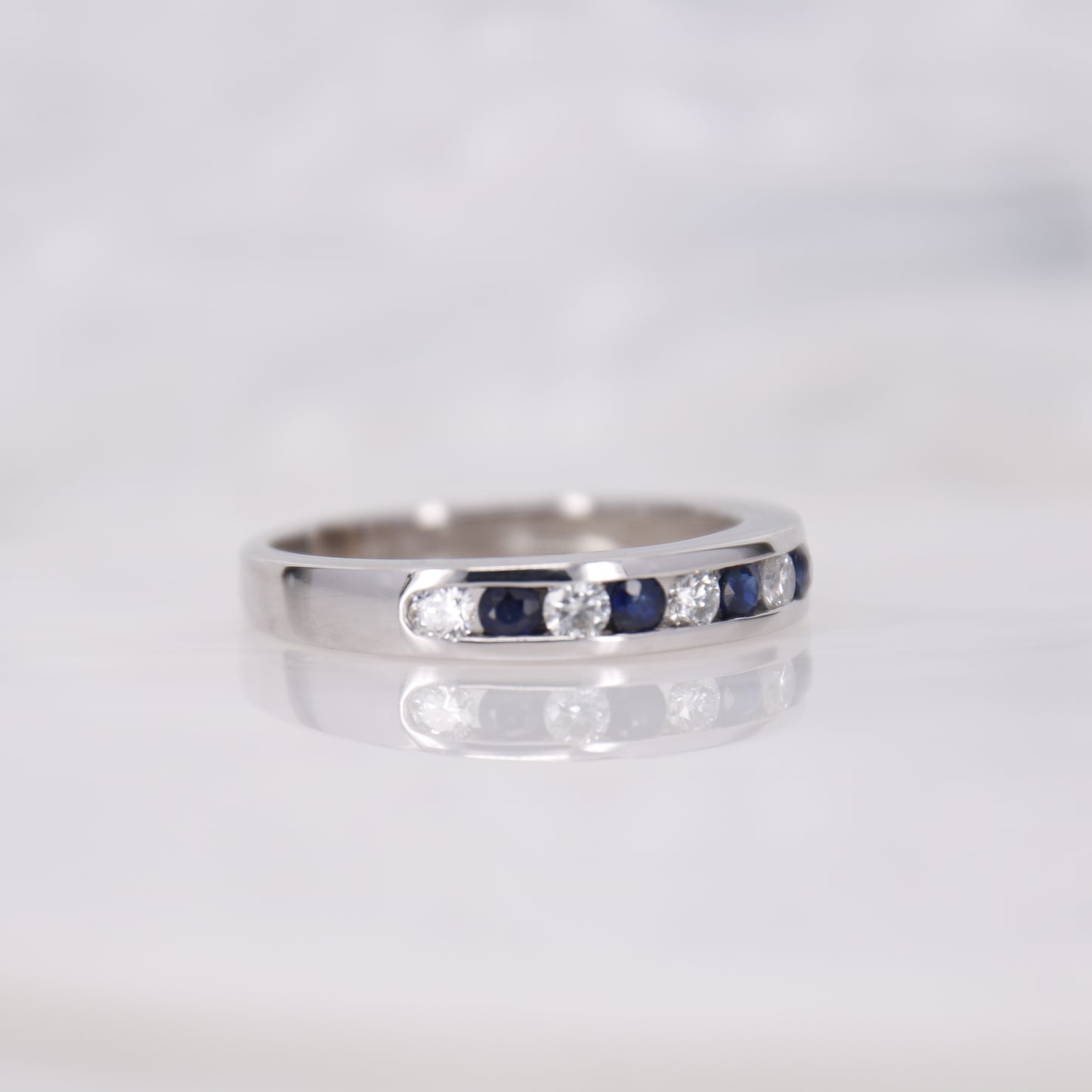 18ct Sapphire and Diamond Eternity Ring