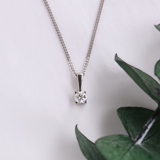 Solitaire Diamond Pendant