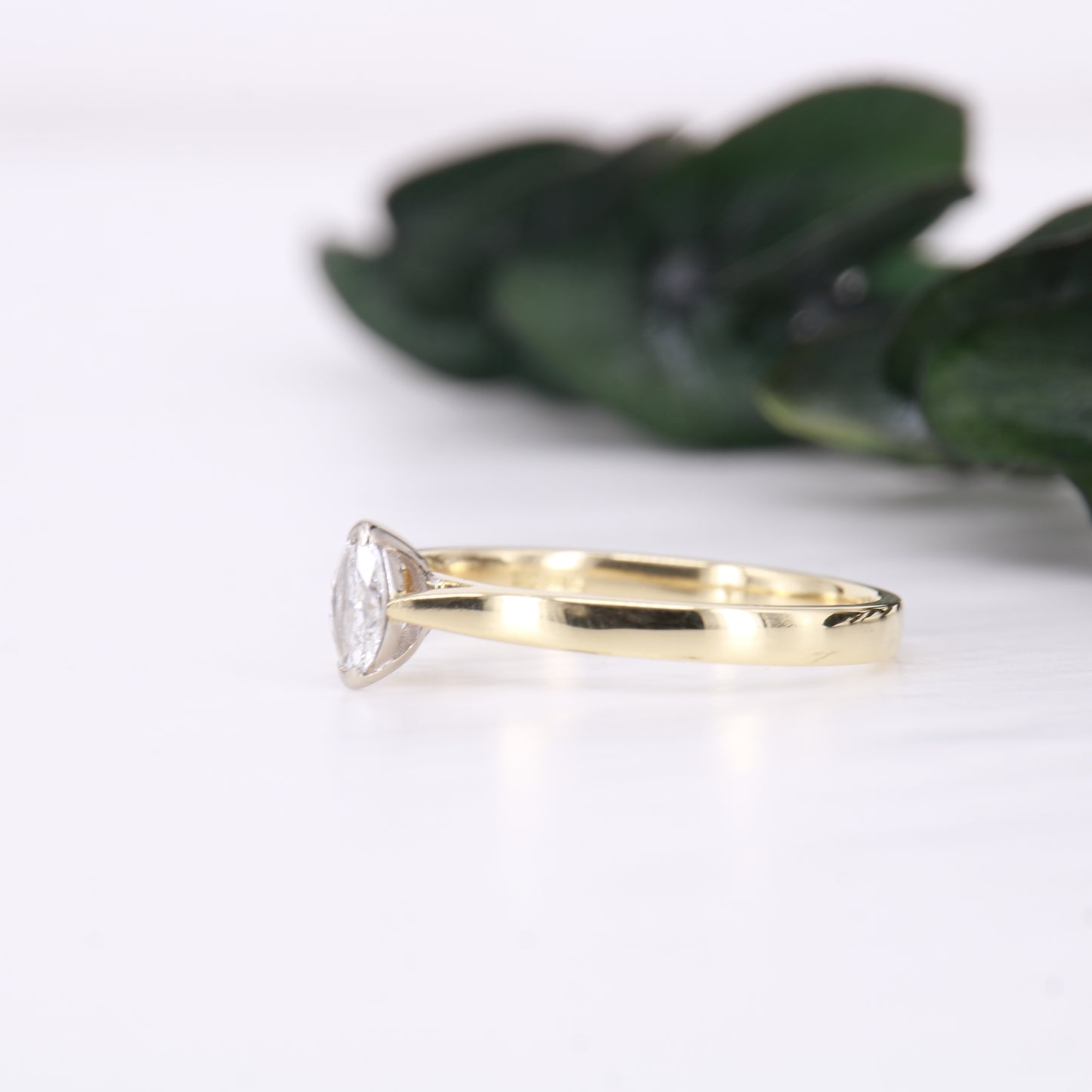 18ct Gold Marquise Cut Diamond Ring