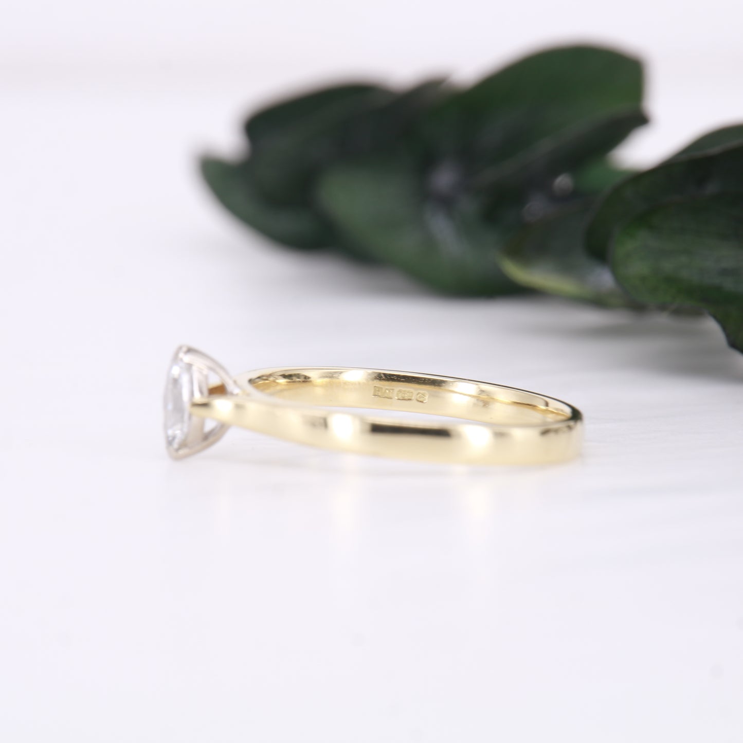 18ct Gold Marquise Cut Diamond Ring